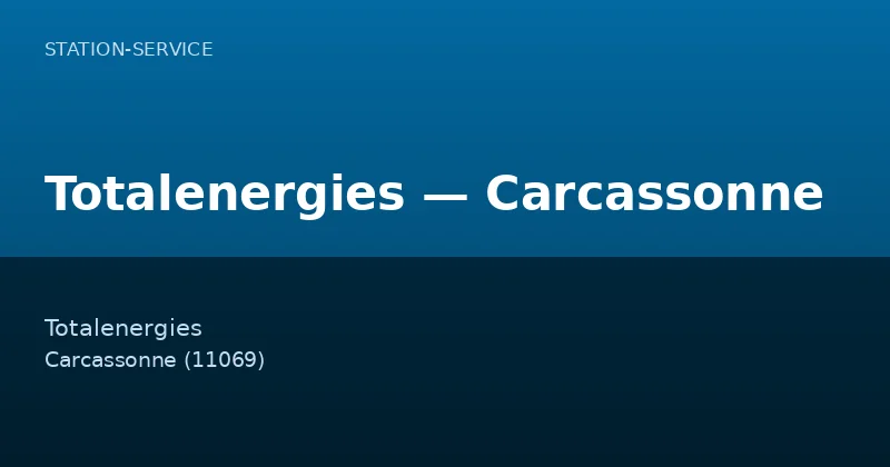 Totalenergies — Carcassonne