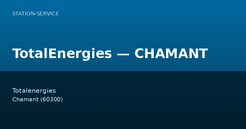 TotalEnergies — CHAMANT