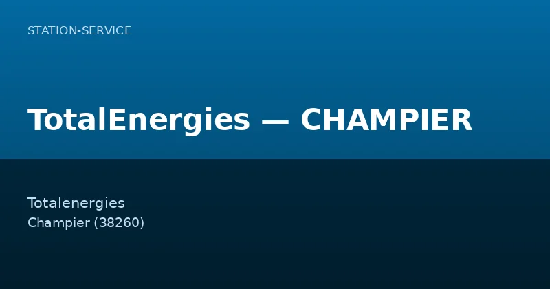 TotalEnergies — CHAMPIER