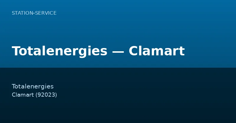 Totalenergies — Clamart