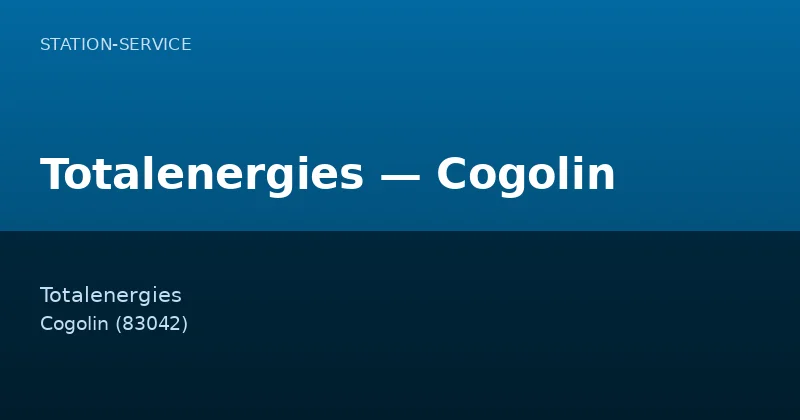Totalenergies — Cogolin