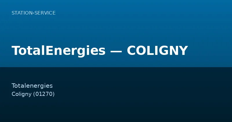 TotalEnergies — COLIGNY