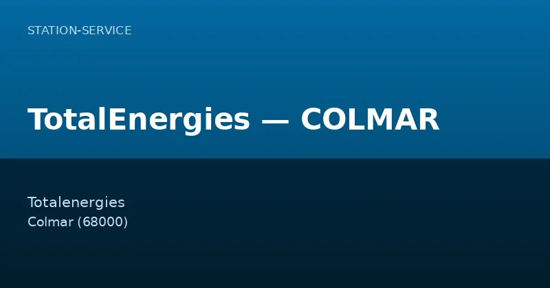 TotalEnergies — COLMAR