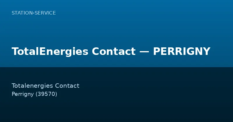 TotalEnergies Contact — PERRIGNY