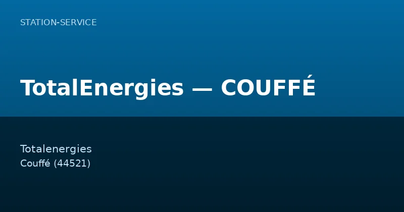 TotalEnergies — COUFFÉ