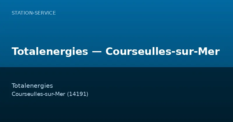 Totalenergies — Courseulles-sur-Mer