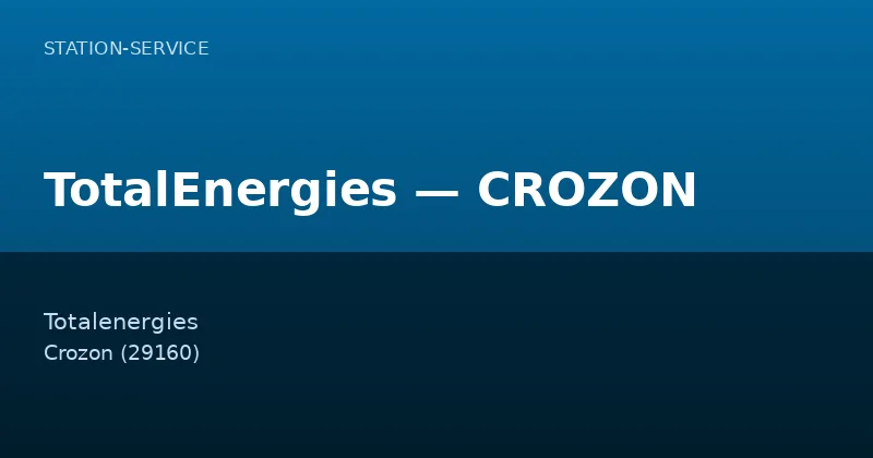 TotalEnergies — CROZON