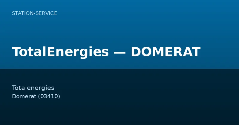 TotalEnergies — DOMERAT