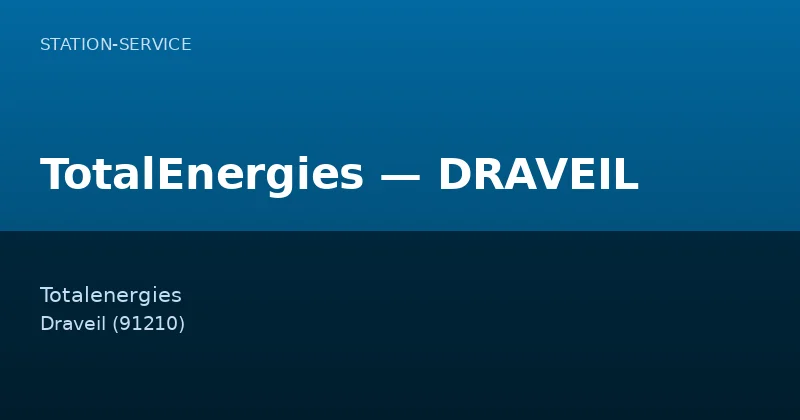 TotalEnergies — DRAVEIL