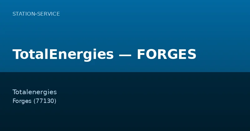 TotalEnergies — FORGES
