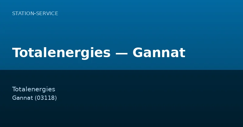 Totalenergies — Gannat