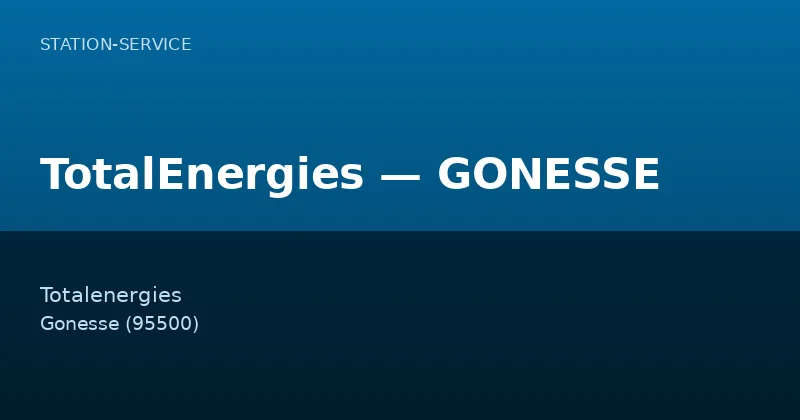 TotalEnergies — GONESSE