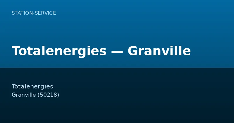 Totalenergies — Granville