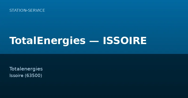 TotalEnergies — ISSOIRE