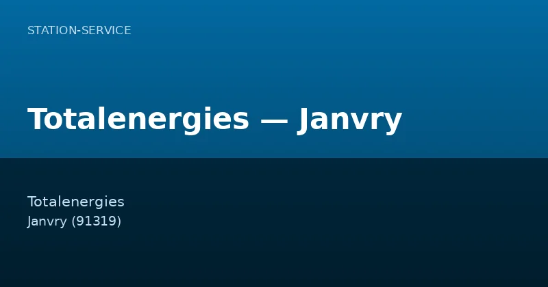 Totalenergies — Janvry