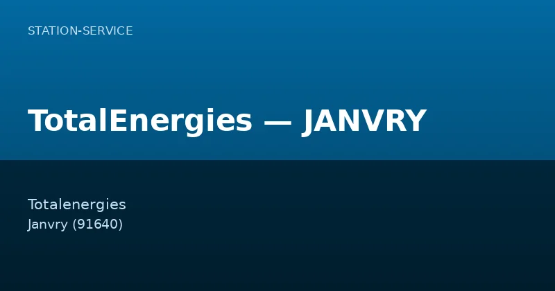 TotalEnergies — JANVRY