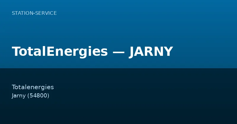 TotalEnergies — JARNY