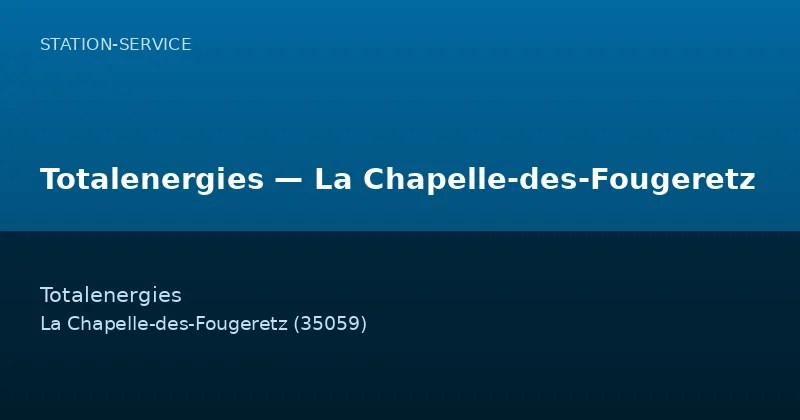 Totalenergies — La Chapelle-des-Fougeretz