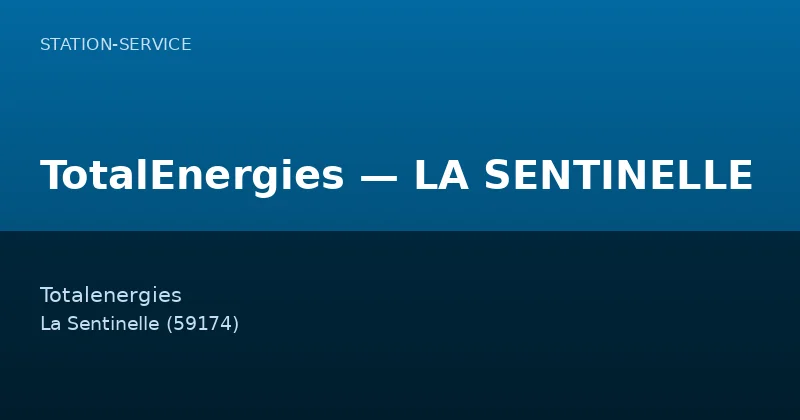 TotalEnergies — LA SENTINELLE