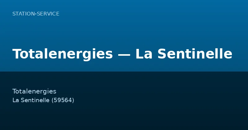 Totalenergies — La Sentinelle