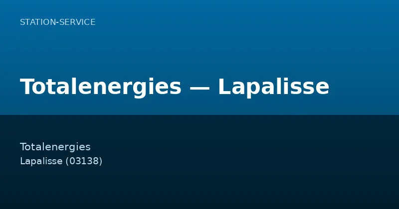 Totalenergies — Lapalisse