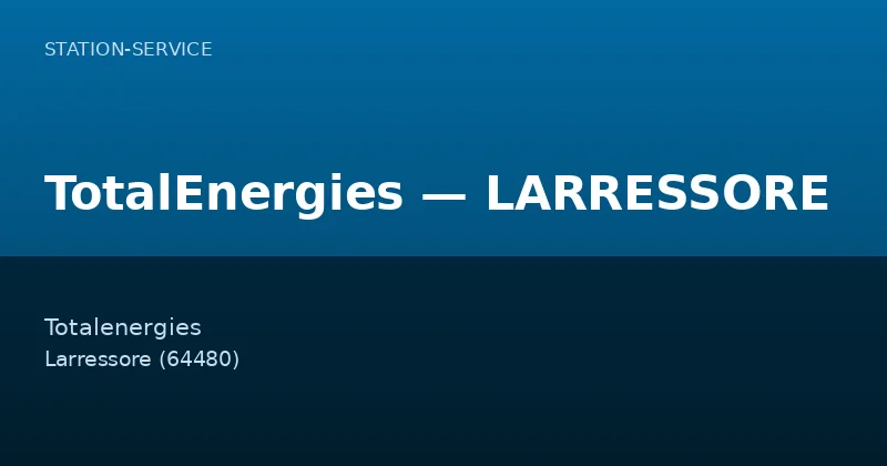 TotalEnergies — LARRESSORE