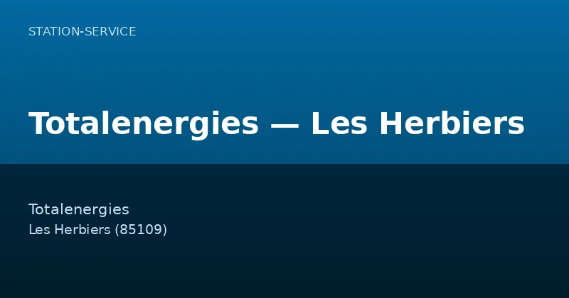 Totalenergies — Les Herbiers