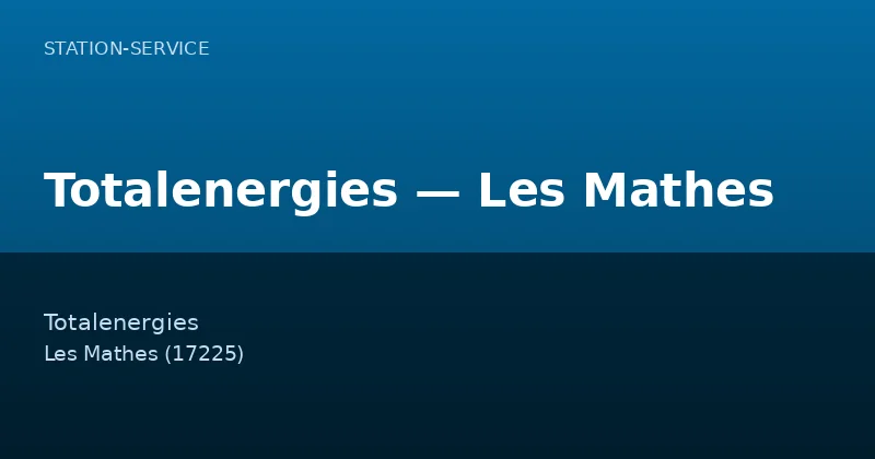 Totalenergies — Les Mathes
