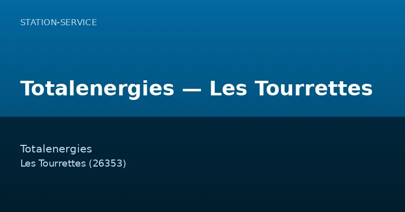 Totalenergies — Les Tourrettes