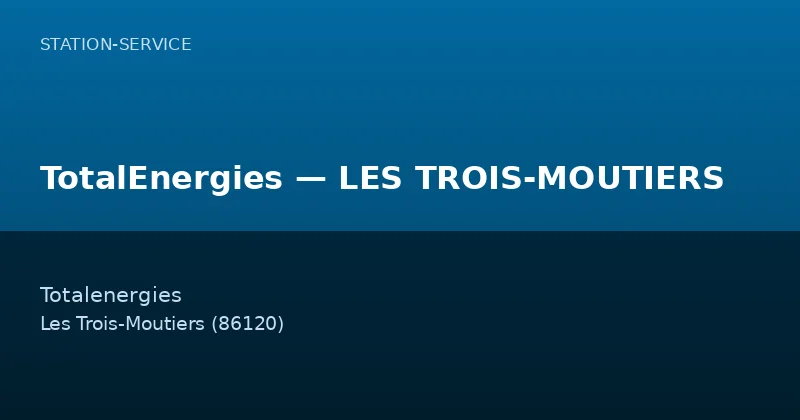 TotalEnergies — LES TROIS-MOUTIERS