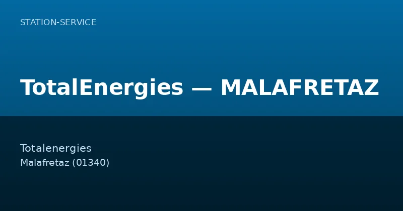 TotalEnergies — MALAFRETAZ