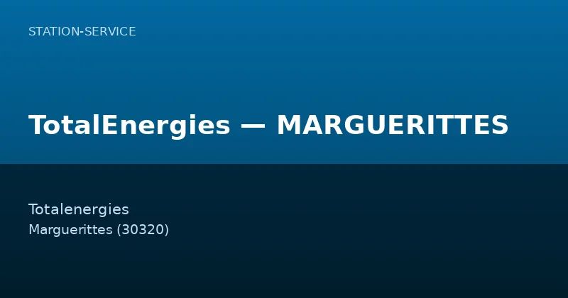 TotalEnergies — MARGUERITTES