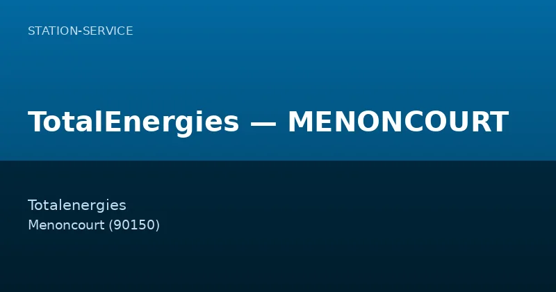 TotalEnergies — MENONCOURT