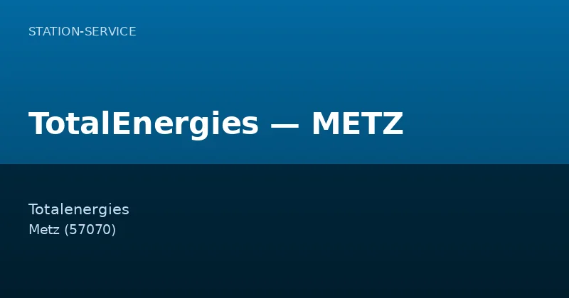 TotalEnergies — METZ