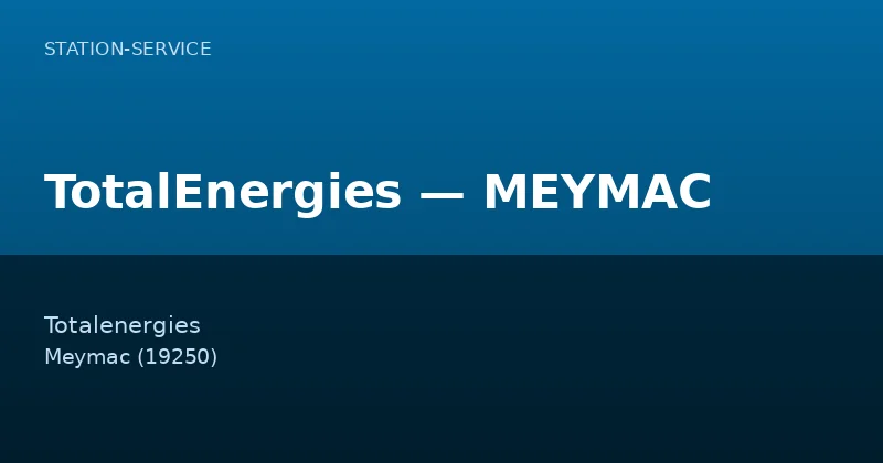 TotalEnergies — MEYMAC