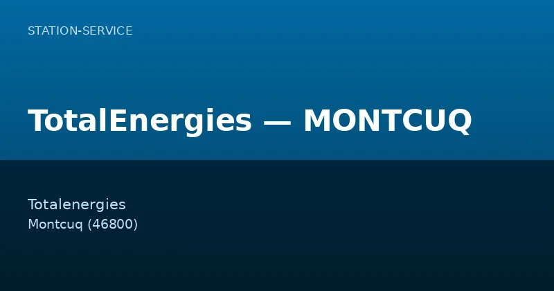 TotalEnergies — MONTCUQ