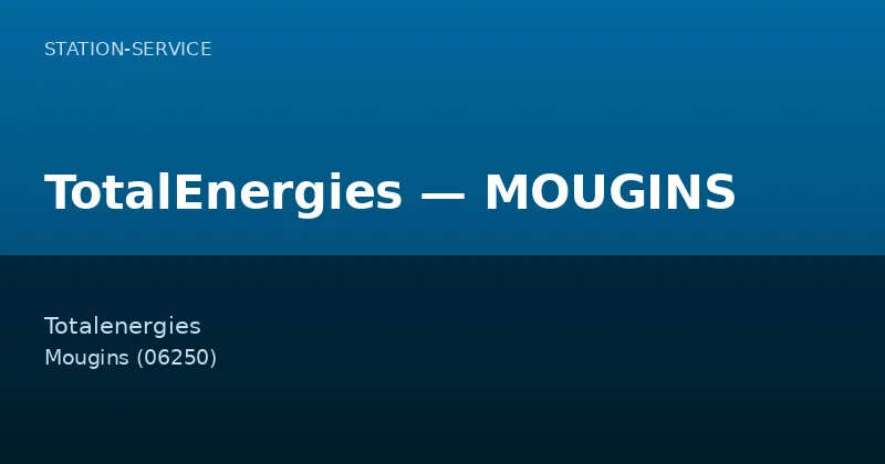 TotalEnergies — MOUGINS