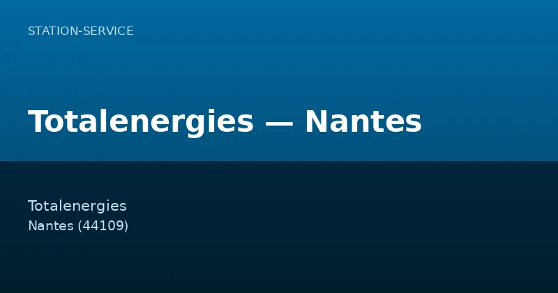 Totalenergies — Nantes
