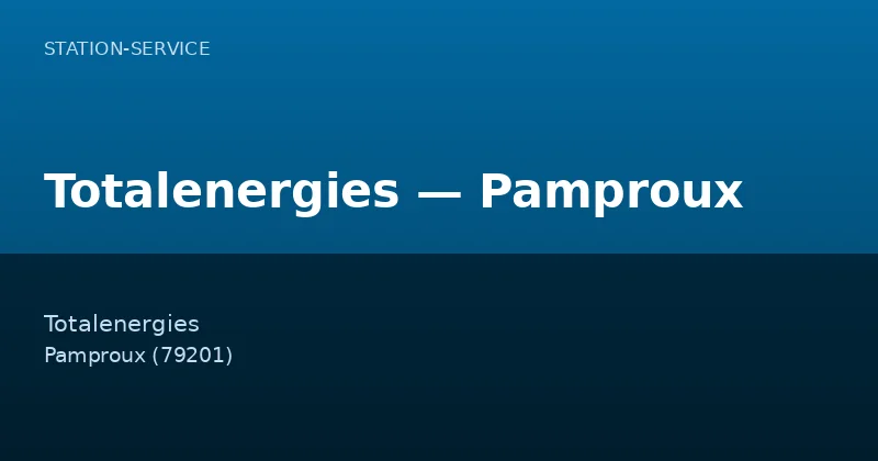 Totalenergies — Pamproux