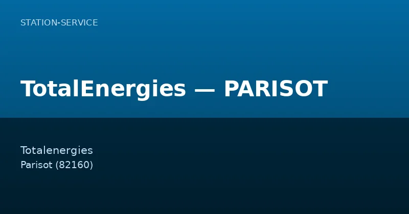 TotalEnergies — PARISOT