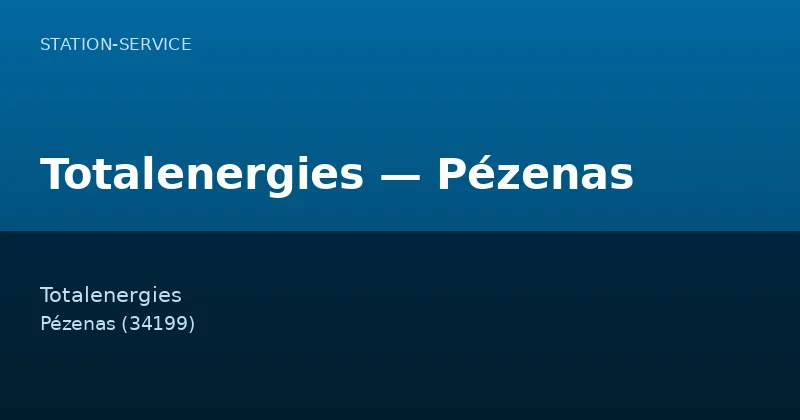 Totalenergies — Pézenas