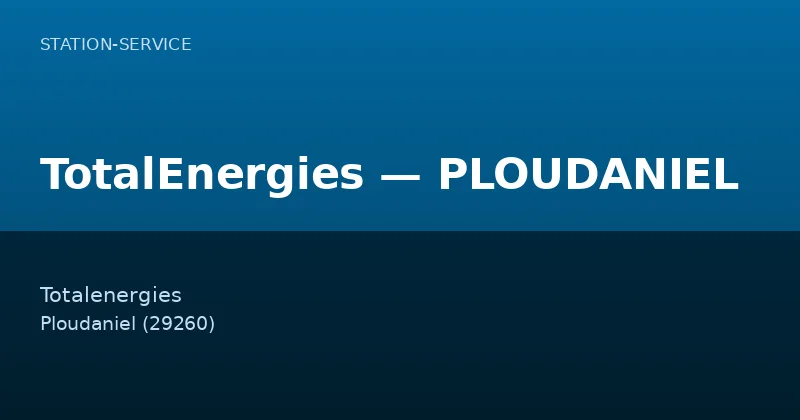 TotalEnergies — PLOUDANIEL