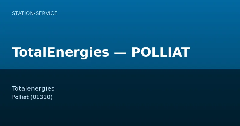 TotalEnergies — POLLIAT