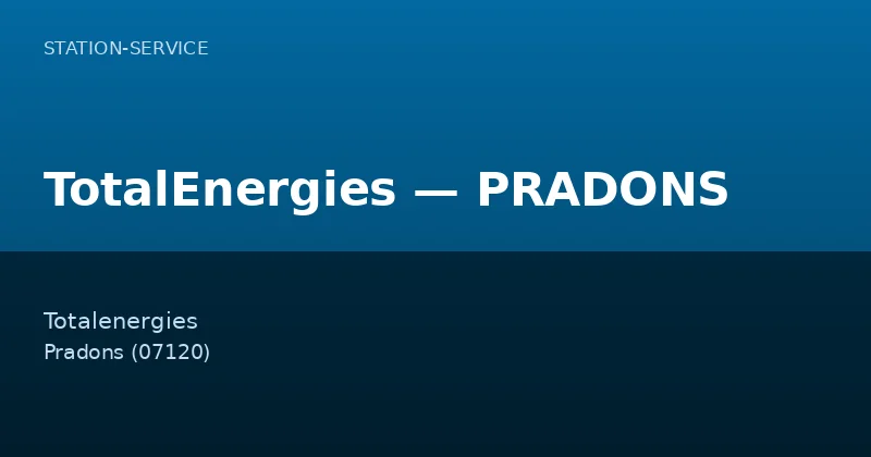 TotalEnergies — PRADONS