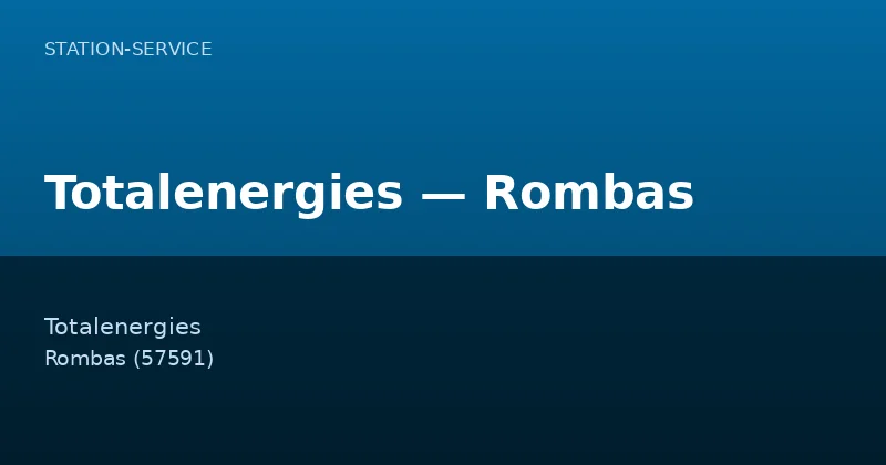 Totalenergies — Rombas