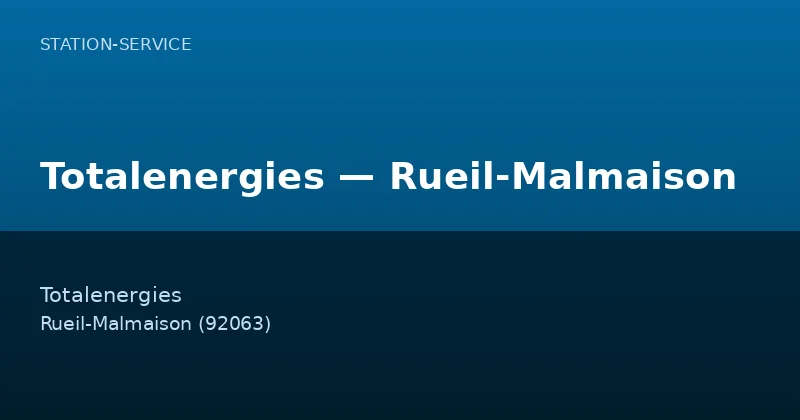 Totalenergies — Rueil-Malmaison