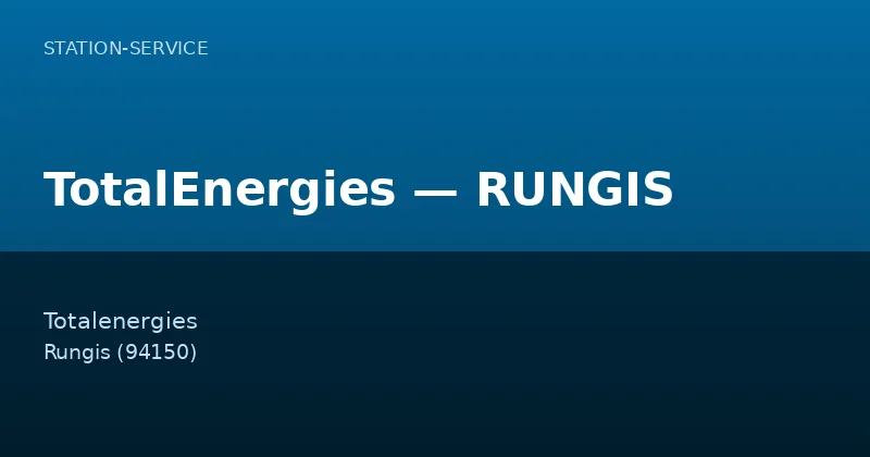 TotalEnergies — RUNGIS