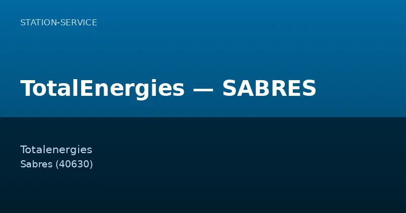 TotalEnergies — SABRES