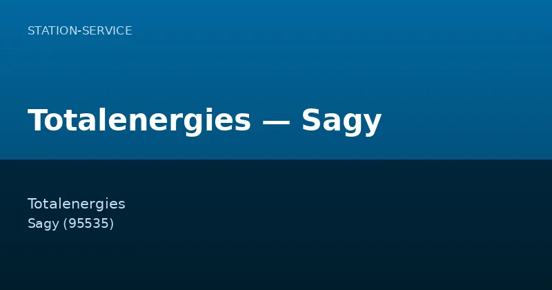 Totalenergies — Sagy