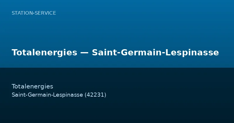 Totalenergies — Saint-Germain-Lespinasse